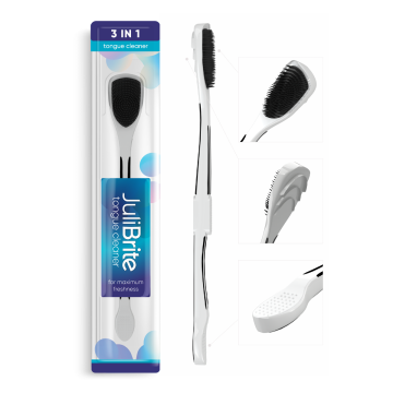 Julibrite Tongue Cleaner-Black