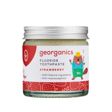 Οδοντόκρεμα Georganics Kids με φθόριο (βάζο)
