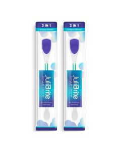 JuliBrite Καθαριστής Γλώσσας 2-Pack - (Μωβ)
